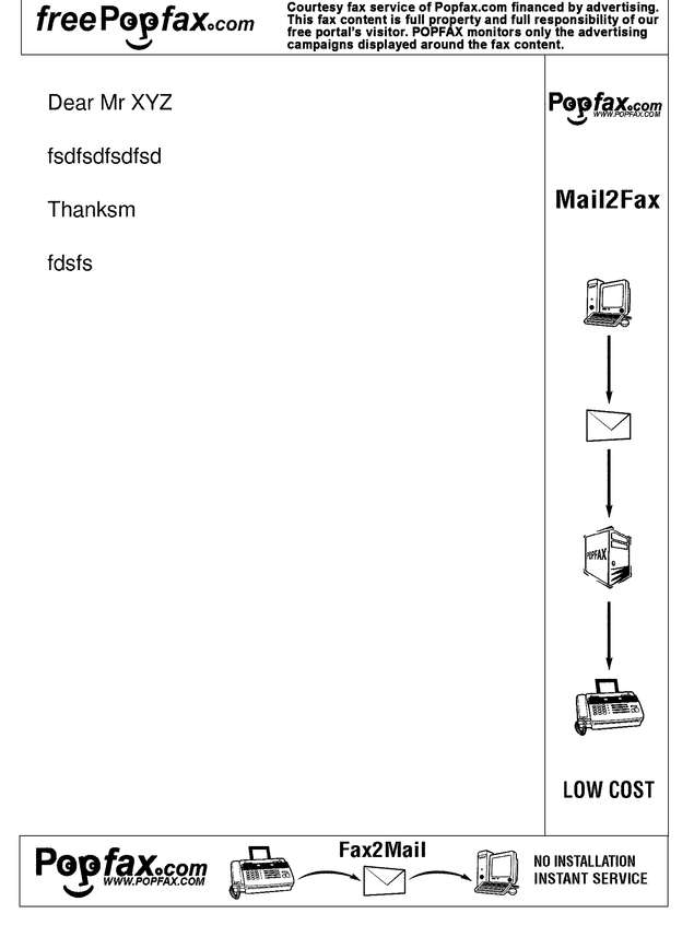 Fax page