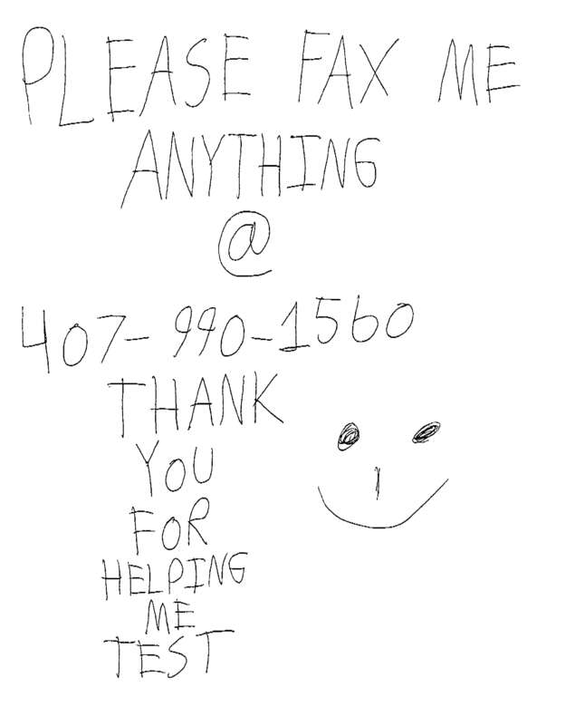 Fax page