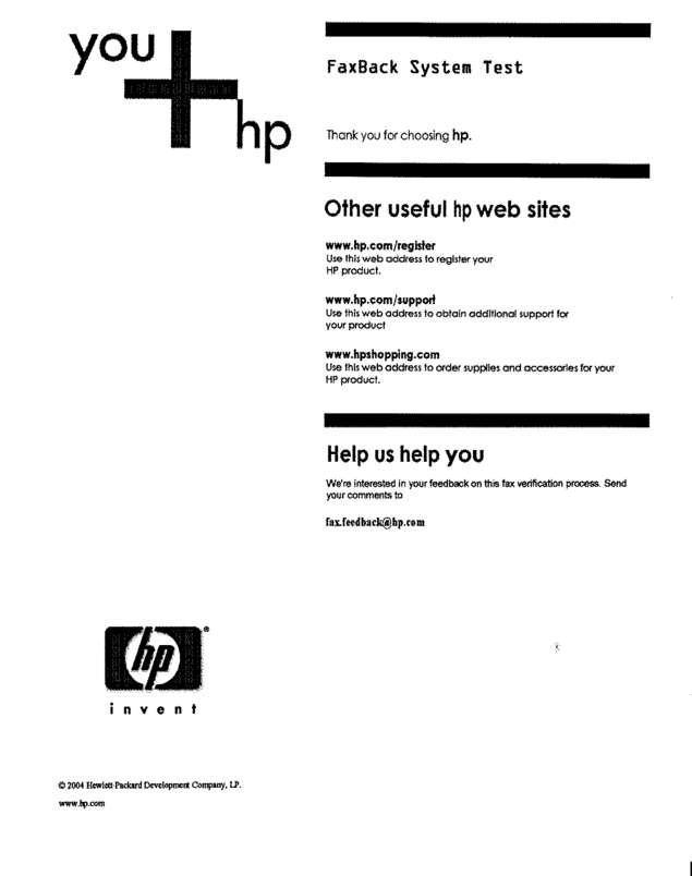 Fax page