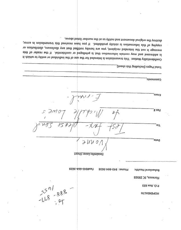 Fax page