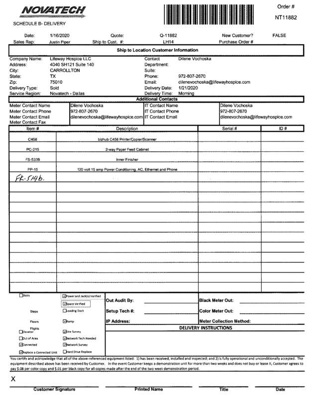 Fax page