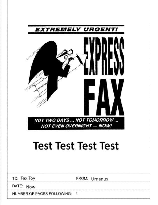 fax page