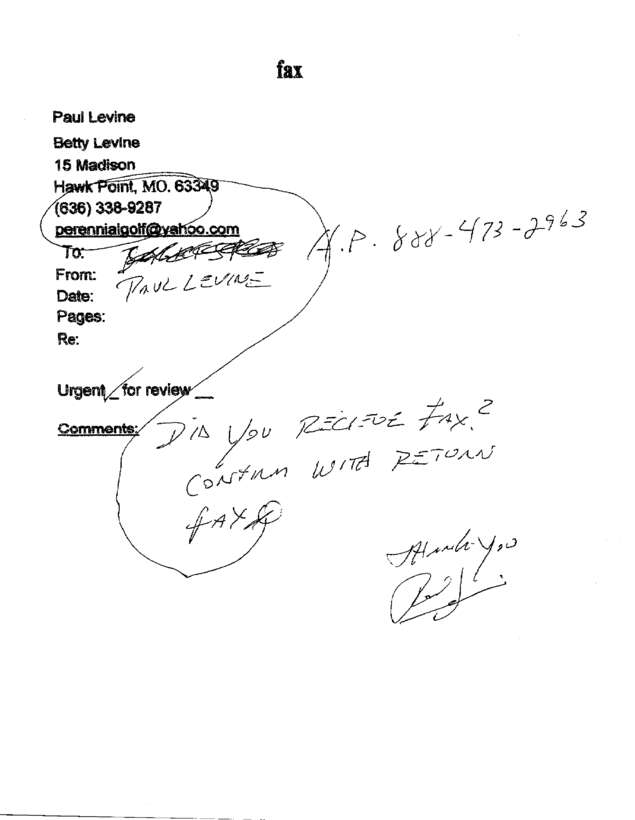 fax page