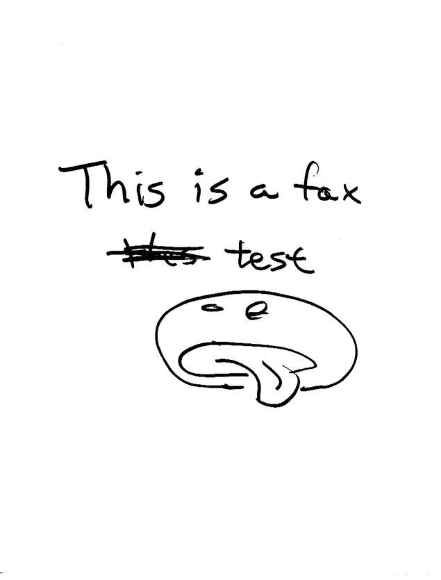 Fax page