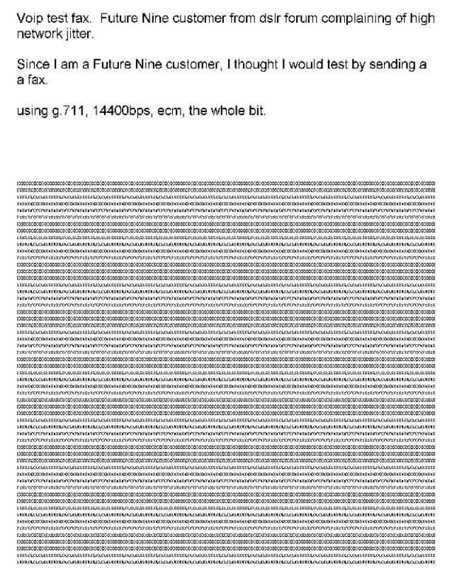 Fax page