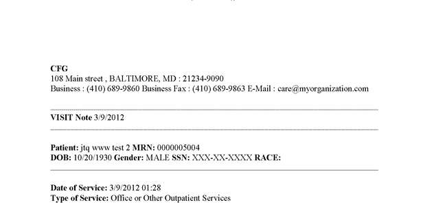 Fax page
