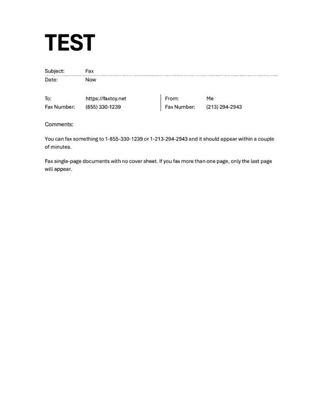 fax page