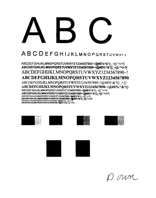 Fax page