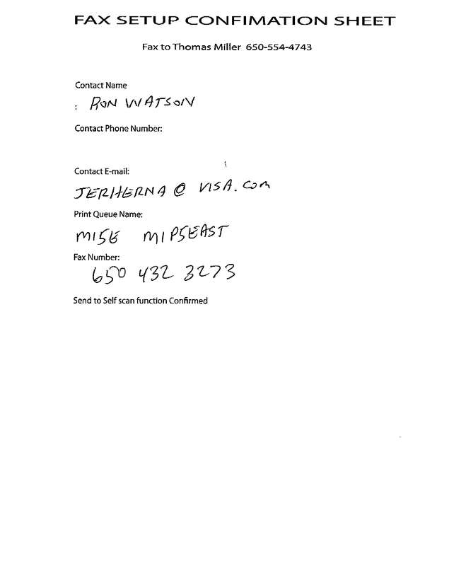 Fax page