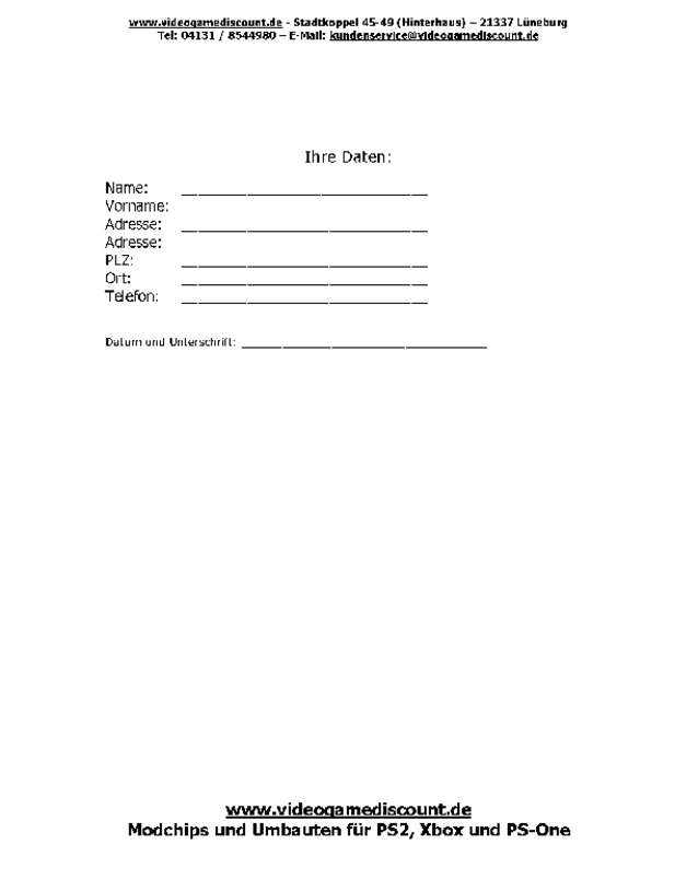 Fax page
