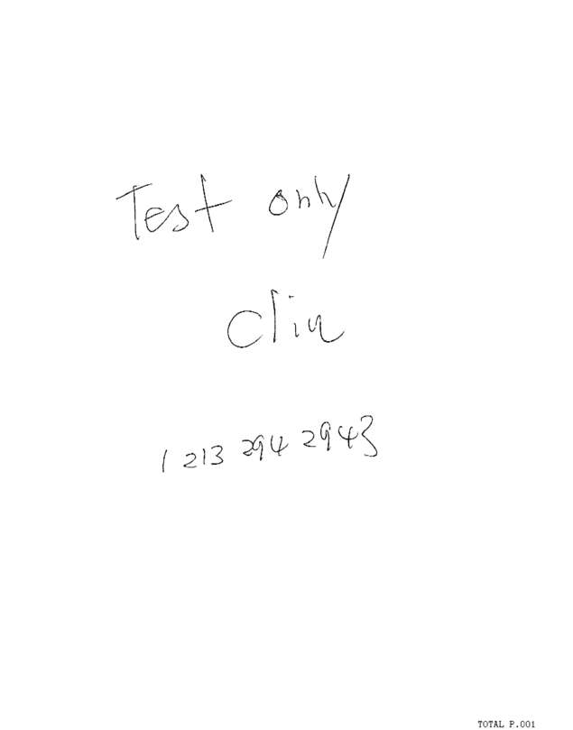 Fax page