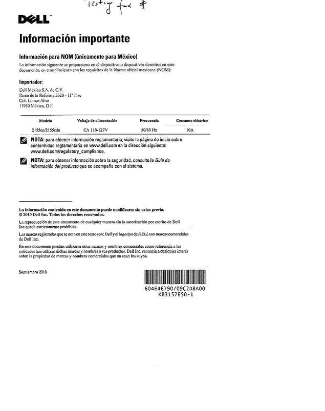 Fax page
