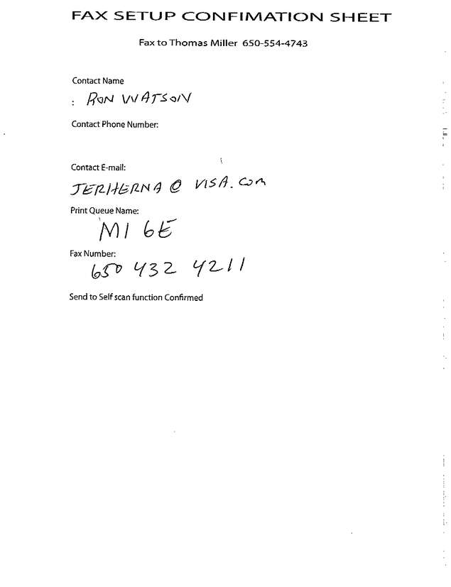 Fax page