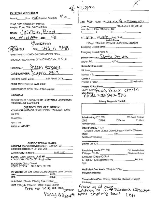 fax page