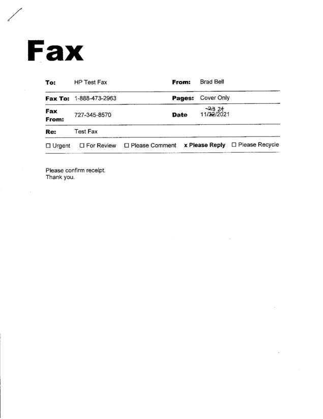 fax page