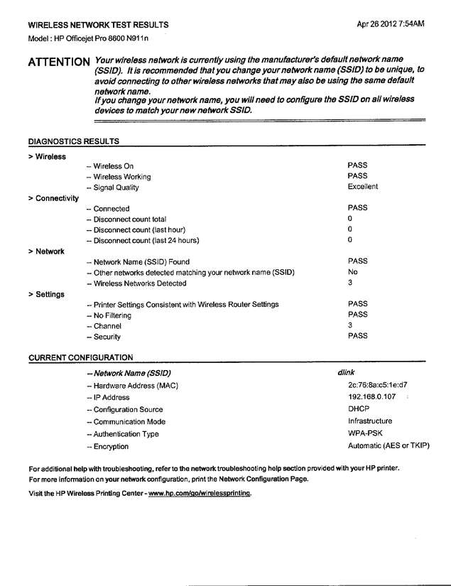 Fax page