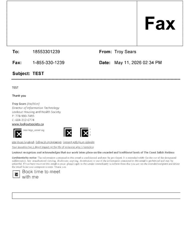 fax page