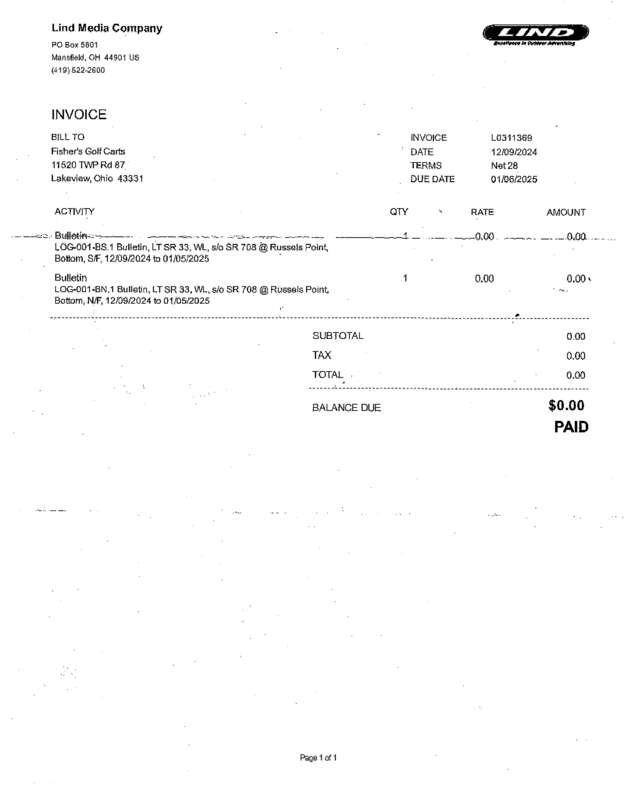 Fax page