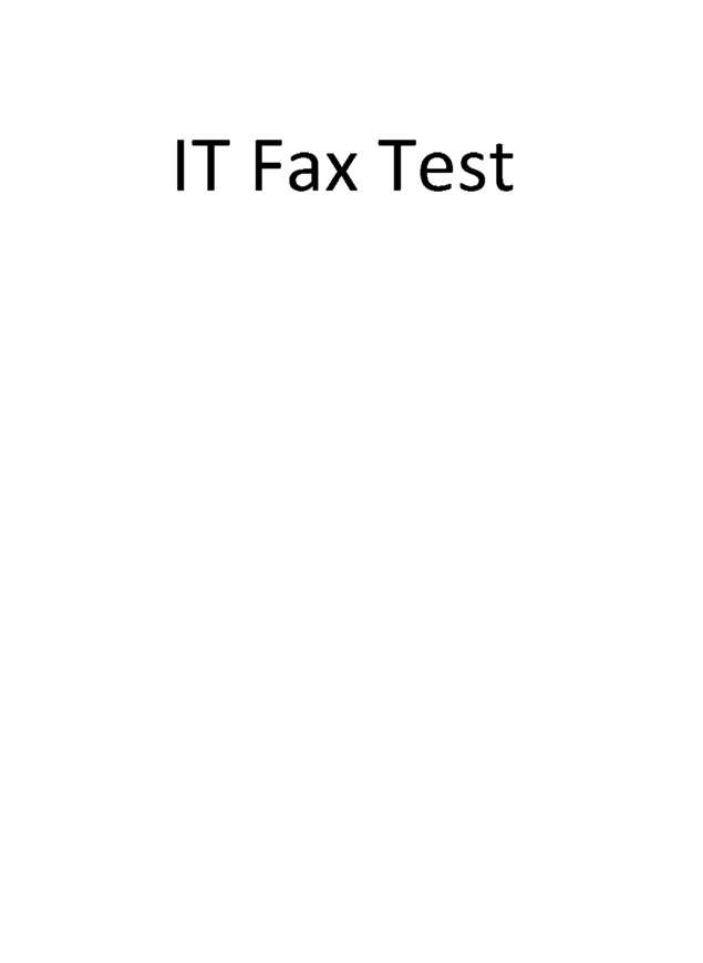 fax page