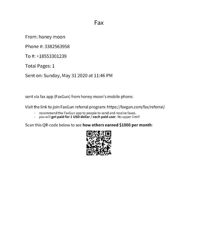 Fax page
