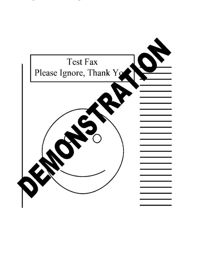 Fax page