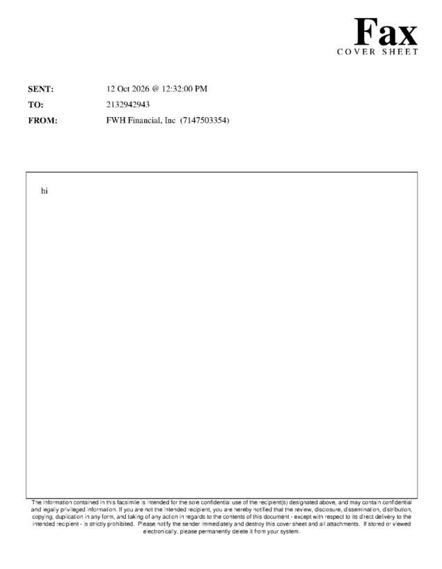 fax page
