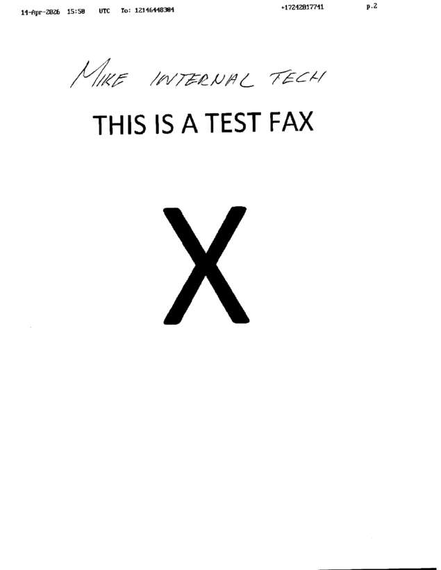 fax page