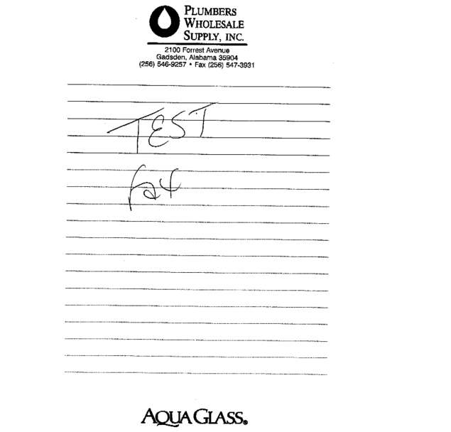 Fax page