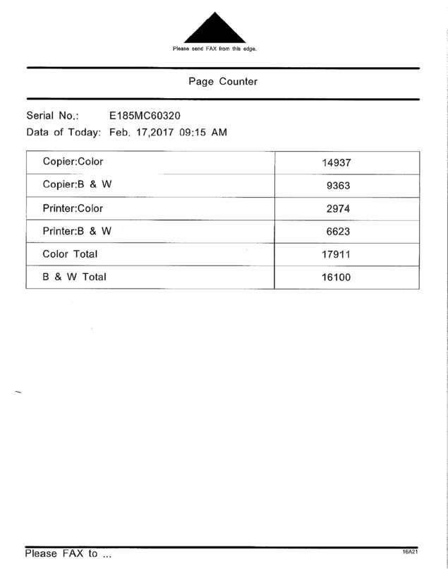 Fax page