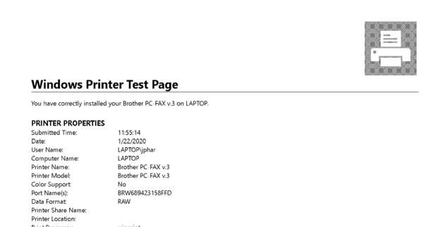 Fax page