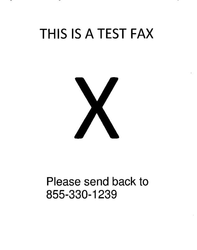 Fax page