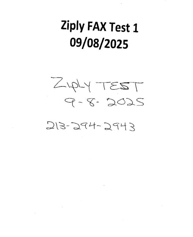 Fax page