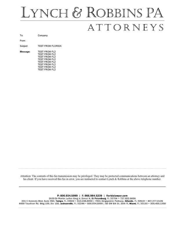 Fax page
