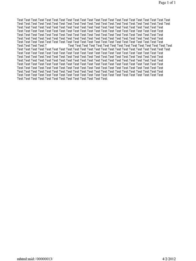 Fax page