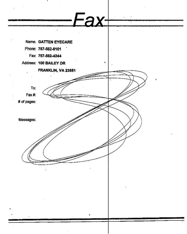 Fax page
