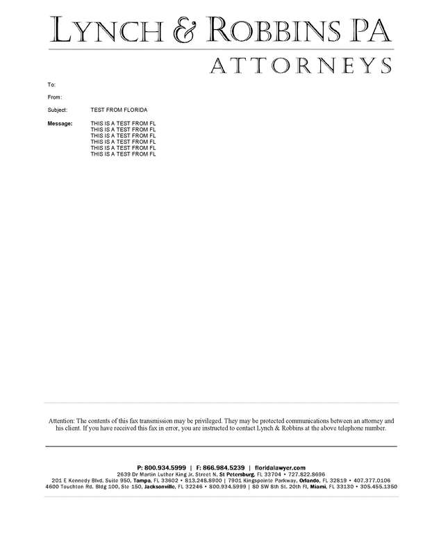 Fax page