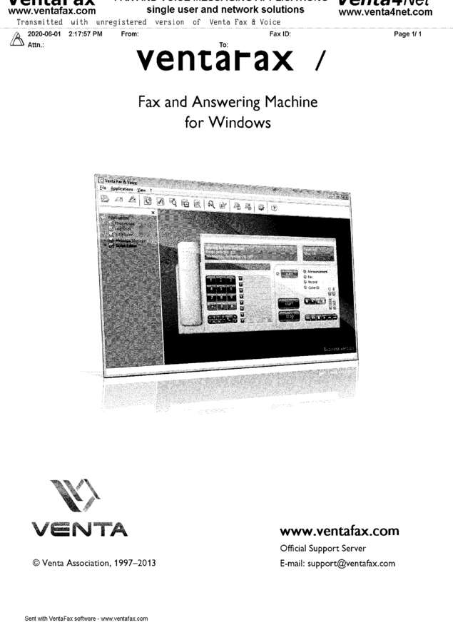 Fax page