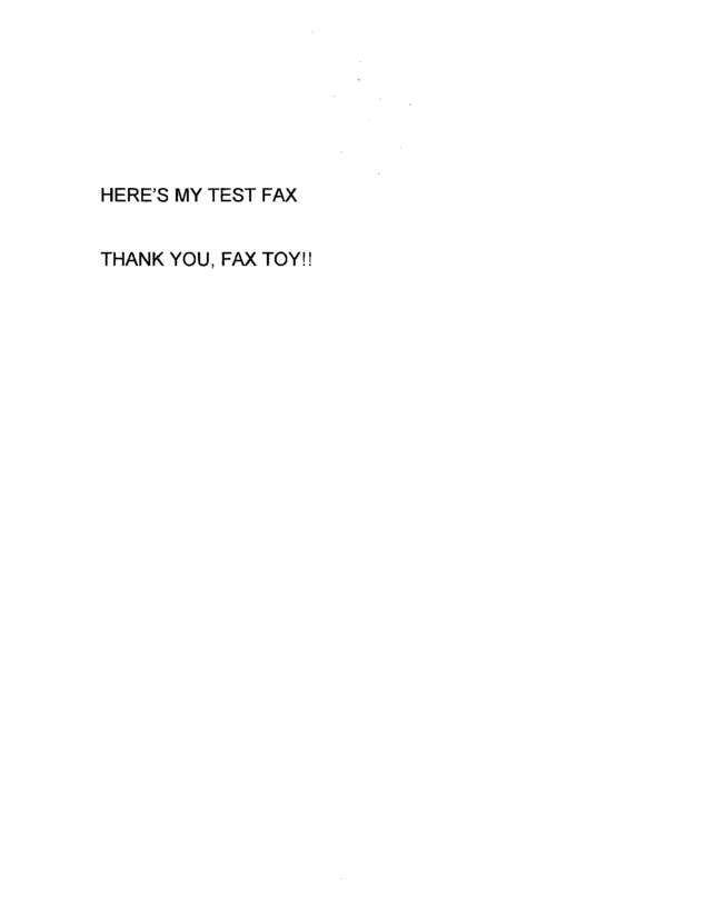 Fax page