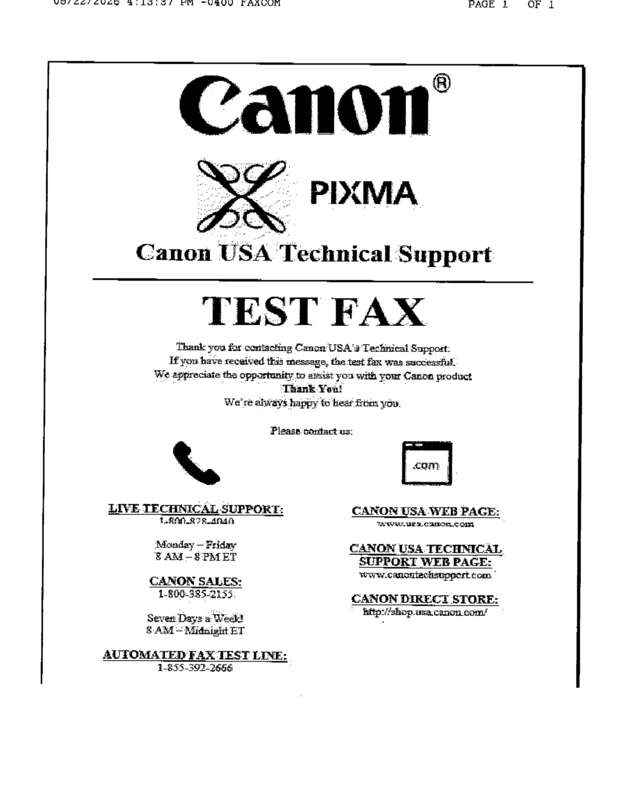 fax page