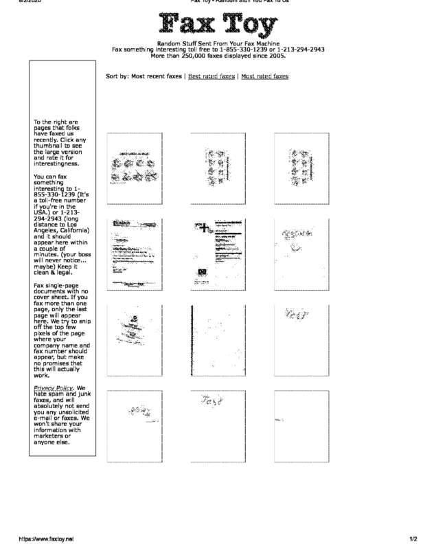 fax page