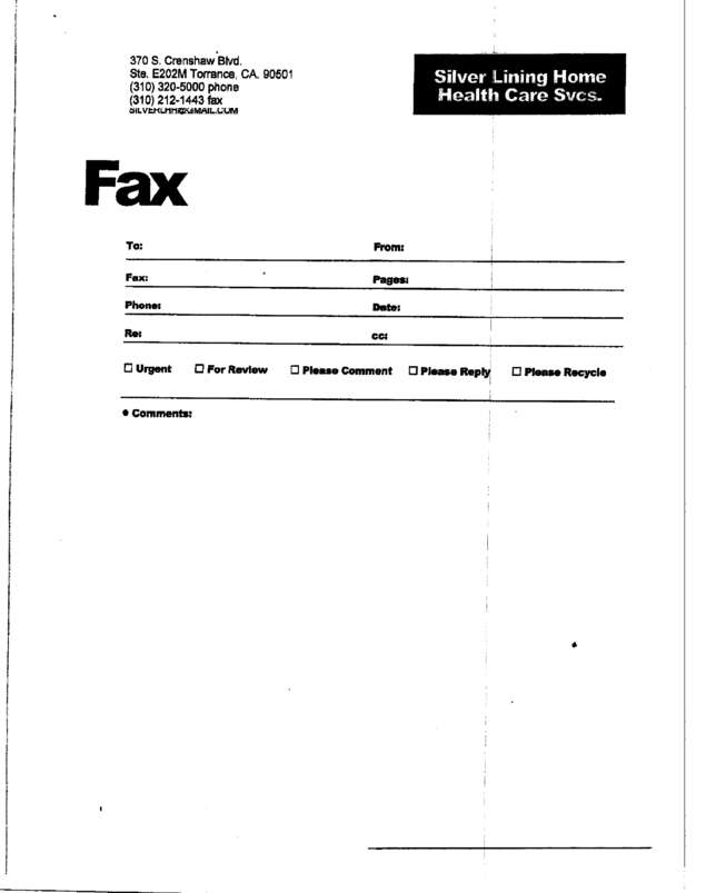 Fax page