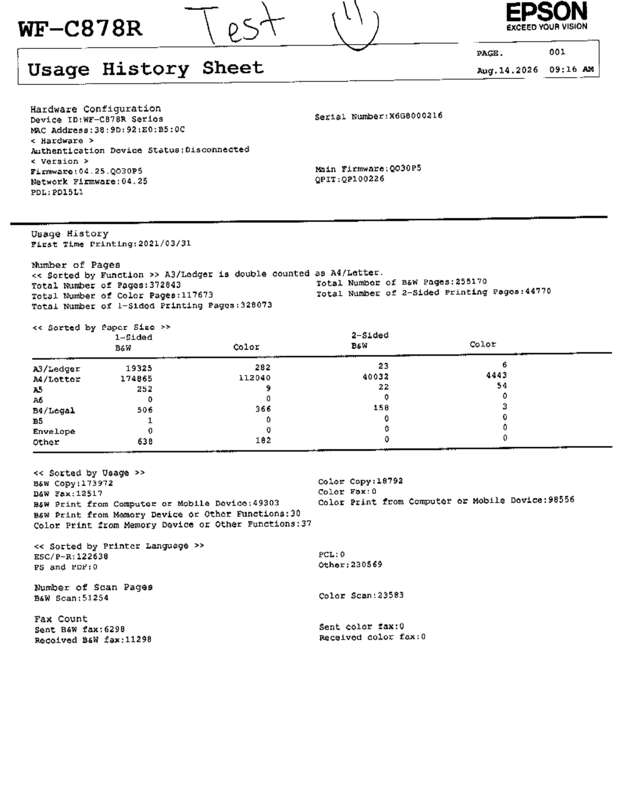 fax page