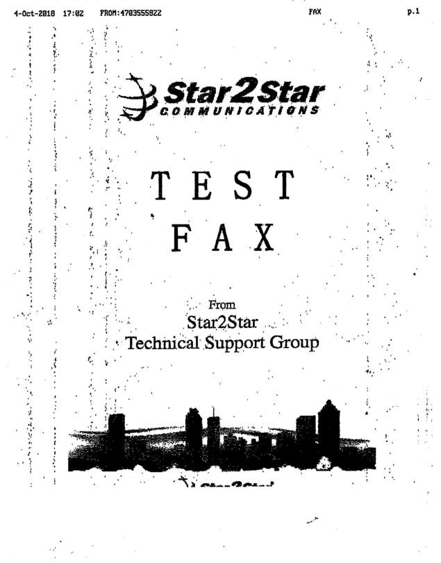 Fax page
