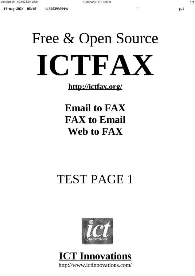 fax page