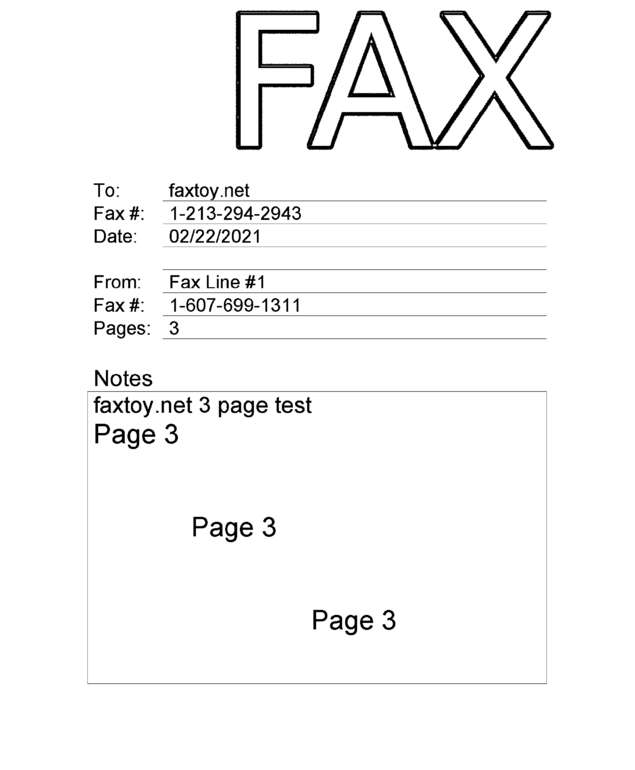 fax page