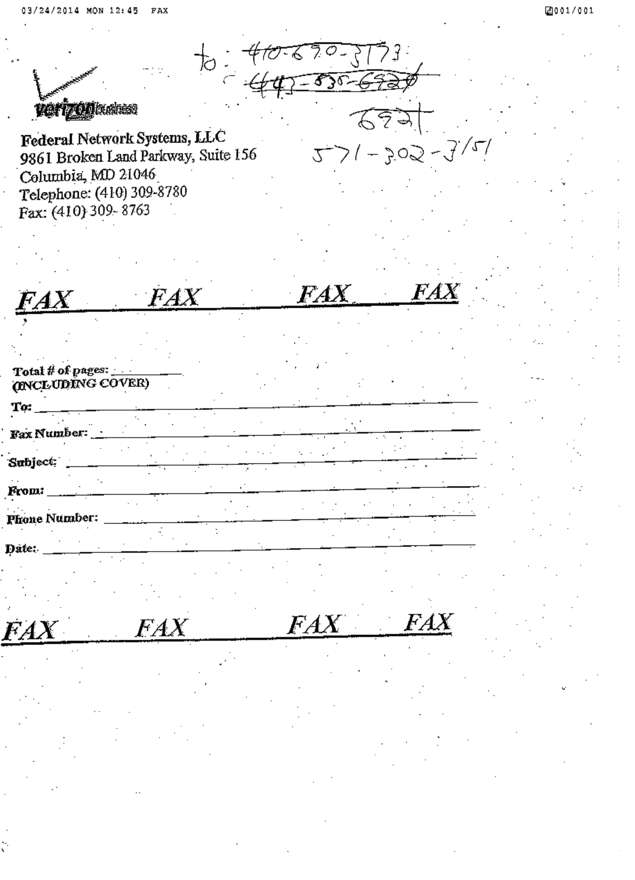 fax page