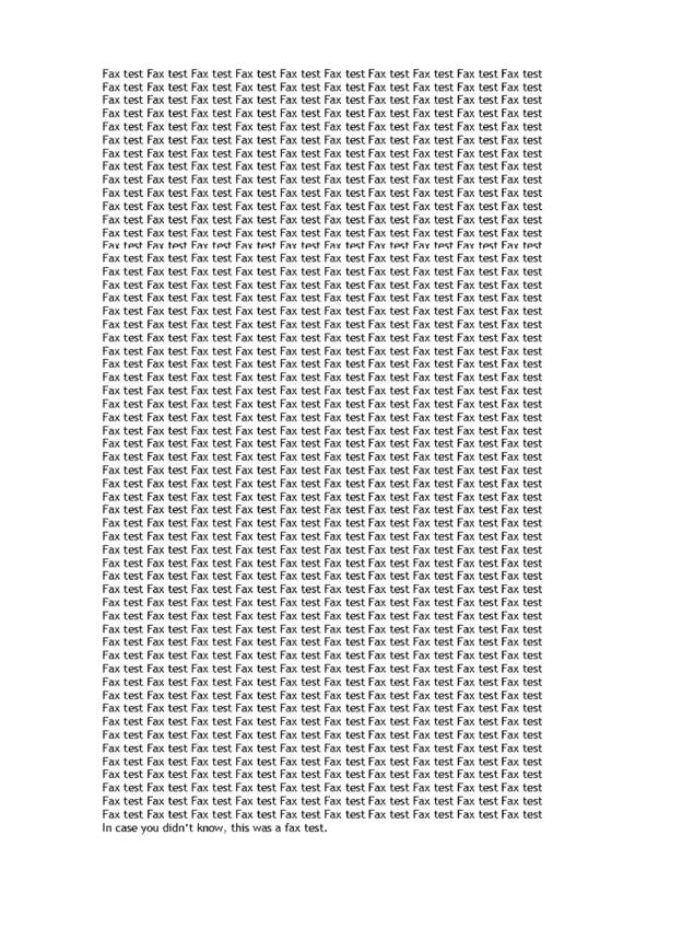 fax page