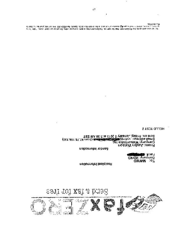 Fax page