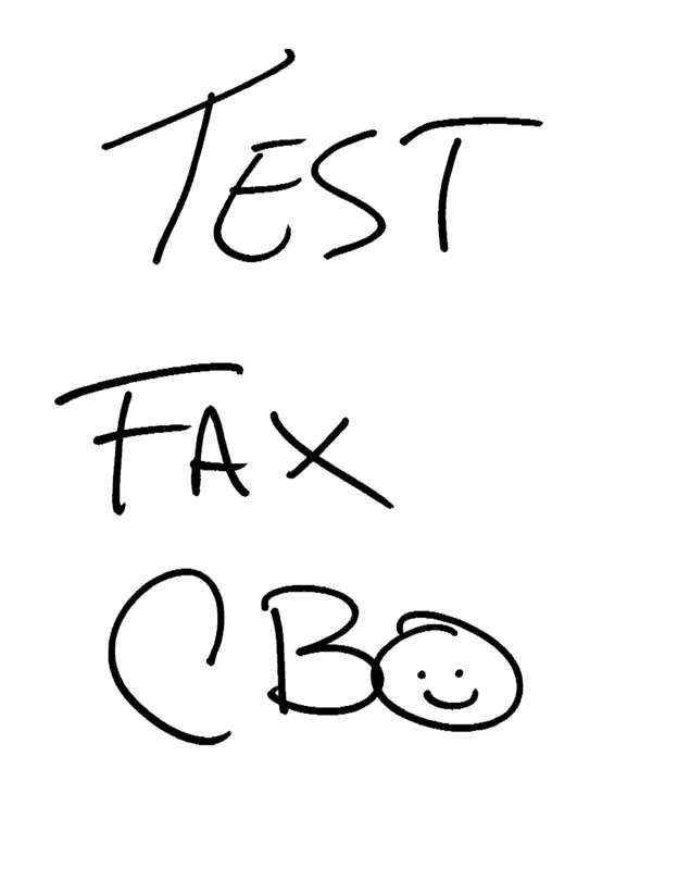 Fax page