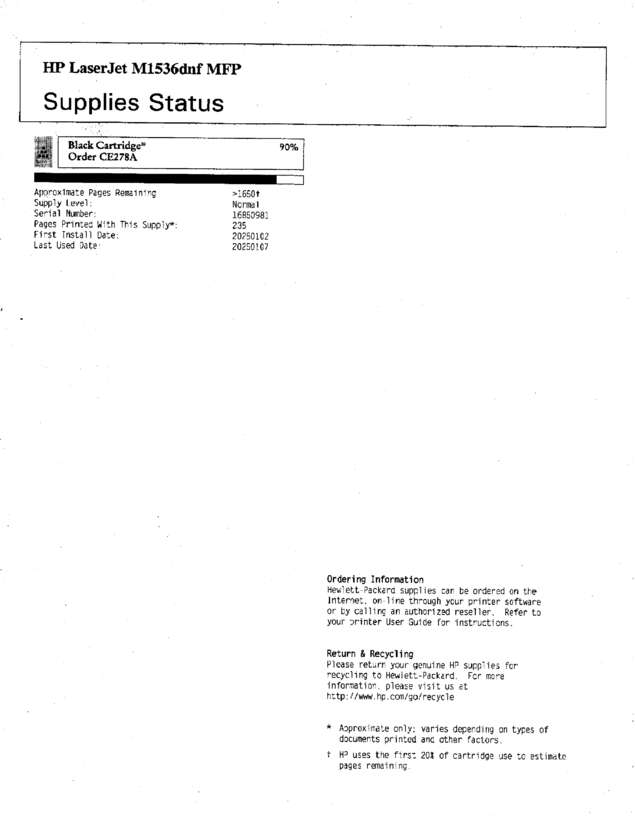Fax page